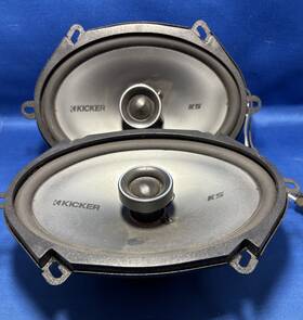41ksc684 Kicker 2-way 4 Ohm Coaxial Speaker Pair Car Truck Audio Speakers 6x8