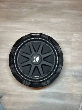 43c104 Kicker Comp Series 10 Inch 4 Ohm Svc Subwoofer 300 Watt Peak