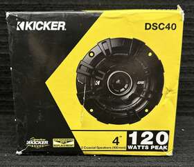 43dsc6704 Kicker Car Stereo Speakers 43dsc670 6-3/4 Inch Mounting Brackets Included. Cj