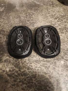 Kicker 43dsc69304 Speaker Pair 6 Inch X 9 3 Way Black Audio With Tweeter