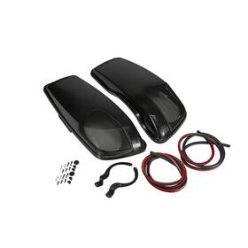 46hdbl-uob-k Kicker 46hdbl Bag Lids Pair Compatible With 2014-up Harley Davidson - Open Box