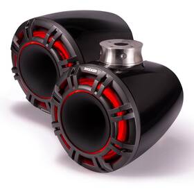 47kmfc11-uob-k Kicker 47kmfc11 11 Inch Charcoal Horn-loaded Speakers With Flat-mount Tower Adapters