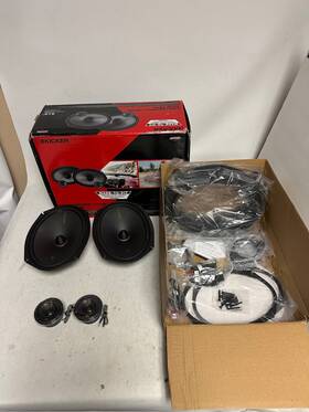 48kss269 Kicker 6x9 Inch 200w Car Component Speakers With 2.75 Mid/tweeters