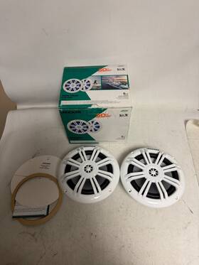 49km604wl Kicker Km 6.5 Inch 4 Blue Led Marine Coaxial Speakers - Pair