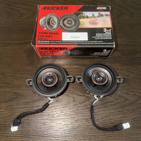 K51ksc3504 Kicker 713034058397 Jeep Wrangler Jl Dash Replacement Speakers Plug And Play 3.5 Inch
