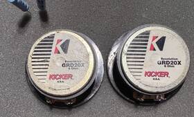 Grd20x Kicker Old School Resolution D-20 Tweeters 3 Inch Speakers 6ohm Usa Vintage