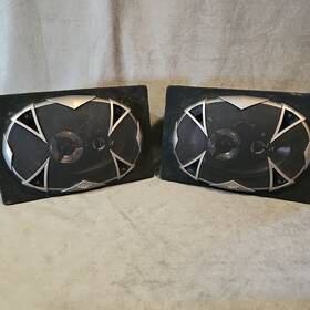 K693 Kicker 3-way 6 Inch X9 Car Audio Speakers 2 Pair With Enclosed Speaker Boxes