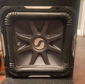 Vs12l72 Kicker Vs12l7 2 Gsolo Baric With Box L7 12 Inch One Way Car Subwoofer - Black