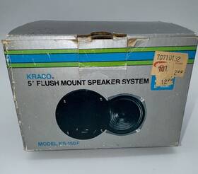 Ks-150f Kraco Nib Vintage 5 Inch Flush Mount Speaker System Kit Japan 2 Speakers