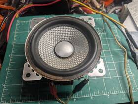 Y3k68p Ma Audio Vtg Old School 4 Woven Cone Mid Range Car Stereo Center Speaker