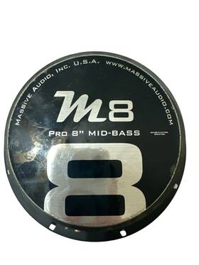 18040224 Massive Audio M8 8 Inch 280 Watts Ohm Pro Midrange Speakers Pair / 60