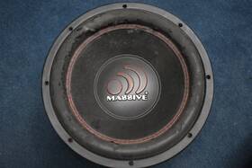 Gtx214 Massive Audio 1400w Speaker Used / Cosmetic Wear Works