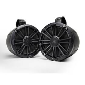Npt1-120 Mb Quart 8 Inch Marine Wake Tower Speakers Black Pair - 3 Grill Colors