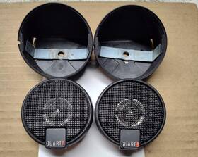 Qm-19hc Mb Quart Old School Tweeters With Grills. Awesome Shape Free Usa Shipping