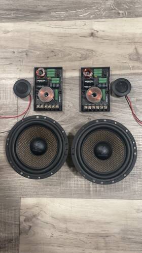Qsd216 Mb Quart Ground Zero Midrange Speakers With Crossrovers And Tweeters