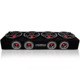 Ma-vb6525-4r Menace Audio Voicebox By - 4 6.5 Inch Midrange Enclosure Red