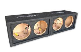 Ma-vdb175x4-b Menace Audio Empty 4-hole Enclosure For 6.5 Inch / 2 Drivers
