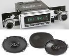 Hc-117-120 Mono Deck " 6x9 Rear Speakers 2 Hermosa Radio Dash Chevelle 70