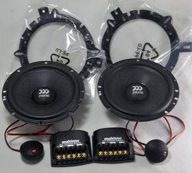 350166-100 Morel Maximo 6 6.5 Inch 6-1/2 Component System Woofer Tweeter Crossover