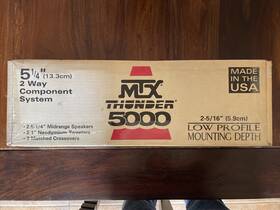 Mtx 715442470020 Rare Thunder 5000 2 Way Speakers In Box - Midrange And Teeters