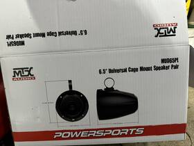 Mud65pl1g Mtx Audio Mud65pl 1g Cage Mount Coaxials Utv Jeep Rgb Led 4 Speakers And Amp