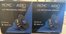 Na-pro65 Nemesis Audio Pair 2 Way 6.5 Inch Pro Coaxial Speaker 98.5db 500w