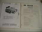 989131 Olds Serving Auto-portable Radio 989131--- Model Transistor 1958 Booklet