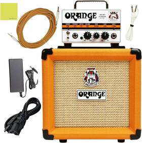 Ppc108 Orange Mt20 Cable 20w 1x8 Inch Closed-back Speaker Cabinet Bundle With 5 Items -