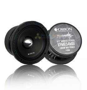Xpm654mbf Orion 6.5 Inch Cast Basket Midbass Speaker Pair 1600w Max 400w Rms 4 Ohm
