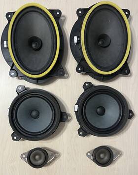 86104-04181 Panasonic 2018 Toyota Trd Off Road Hd Stereo/cd Player& All 6 Speakers With Stereo Mounts