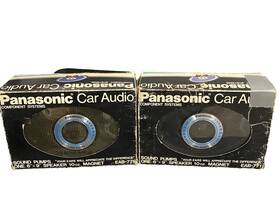 Eab-771 Panasonic Pair Of 2 Sound Pumps 6x9 Coaxial 2way Speakers With Boxes