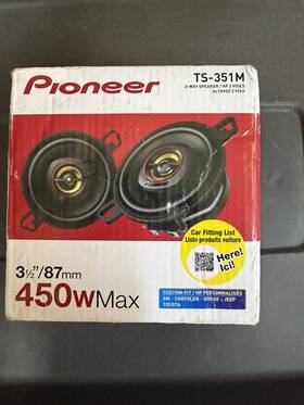 Ts-351m Pioneer 3.5 Inch 2-way Car Speakers 450w Max Gm Chrysler Dodge Jeep Toyota