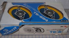 Ts-694 Pioneer Pair Of Old School Car Audio Speakers - Great Sound