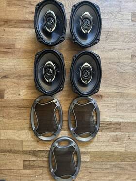 Ts-a6972r Pioneer Ts-6972r 6x9 Car Speakers Lot Of 4 One Grille Missing