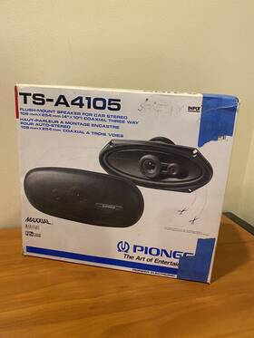 Ts-a4105 Pioneer 4 X 10 Inch 120w 3-way Coaxial Car Audio Speakers
