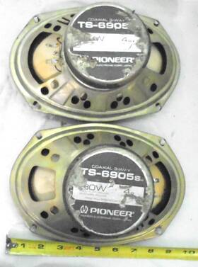 Ts-a6905-s Pioneer 6x9 Car Speakers Ts-a6905 S Coaxial 3 Way Pair-2 Old School Vintage