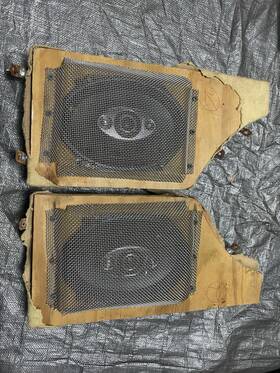 Ts-a841p Pioneer 1972-1974 Corvette Custom Rear Speakers Wood Mounting Bracket
