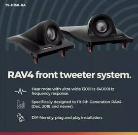 Ts-h150-ra Pioneer 2019-2025 Toyota Rav4 Front Tweeter System