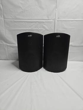 Polk 747192118792 Audio Atrium 4 Outdoor Speakers With Powerful Bass Pair Black