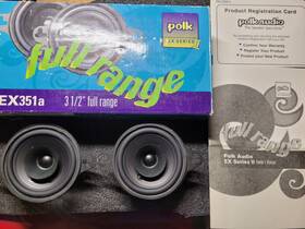 Ex351a Polk Audio Ex Series Ii 3 1/2 Inch Car Speakers Old School