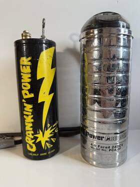 Pc4-0f Power Acoustik Lot Of 2 Car Stereo Capacitors Crankinft