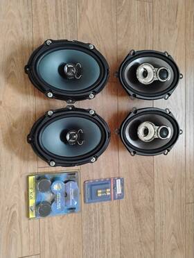 Xp2k-573 Power Acoustik Profile 4x 5x7 Car Speakers Lot Tweeters Tested