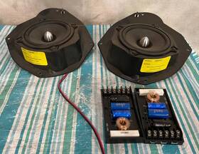 2xl-53c Powerbass Extreme 5 1/4 Speakers W Crossovers Pair Set Free Ship B11