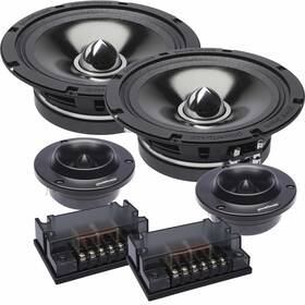 4xl-65c-uvg Powerbass 4xl-65c - 6.5 Inch Shallow Mount Midrange Component Set Used Very Good