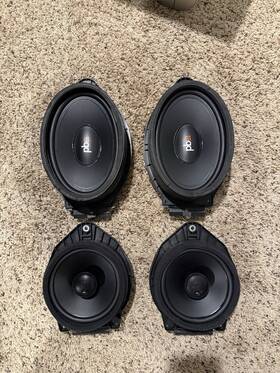 Oe690-gm2 Powerbass And Oe652-gm 6x9in 6.5in 60w 40w Full-range Car Speakers Set