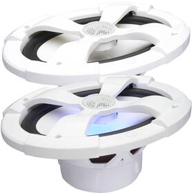 Xl-69m-ug Powerbass Xl-69m - 6x9 Inch Marine Coaxial Speakers With Rgb Leds Pair