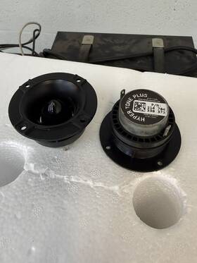 Htp.25 Pride Hyper Tone Plus Car Audio Horn Tweeters 2.5ftft Rms 40w Pair