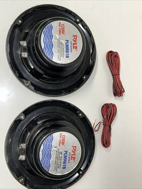 Plmr61b Pyle 2 120w 6.5 Inch Dual Cone Marine Boat Outdoor Waterproof Patio Speakers