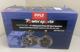 Plutv41bk Pyle 2-way Dual Waterproof Off-road 800w 4in Speakers System Used