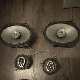6822cf Pyramid Infinity 380gx 3.5in 3-way 120w And 6x8in 60w Car Speakers Set